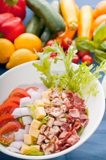Fresh classic caesar salad