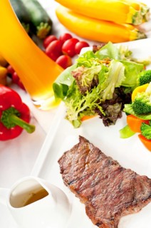 Juicy BBQ grilled rib eye