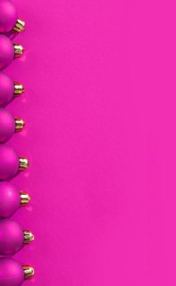 Copyspace pink coloured Christmas background