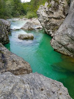 Emerald green Soca River