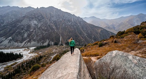 View of the Ala Archa valley from the viewpoint