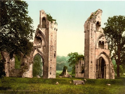 Glastonbury Abbey is a former Benedictine abbey near Glastonbury in the county of Somerset