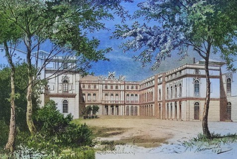 Entrance to the castle of Herrenwoerth
