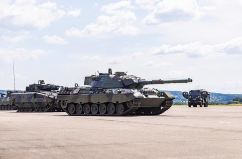 LEOPARD 1 A5 main battle tank of the Bundeswehr