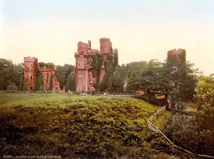 Herstmonceux Castle is a brick-built castle in the Tudor style. It is located near the village of Herstmonceux in the English administrative division of East Sussex