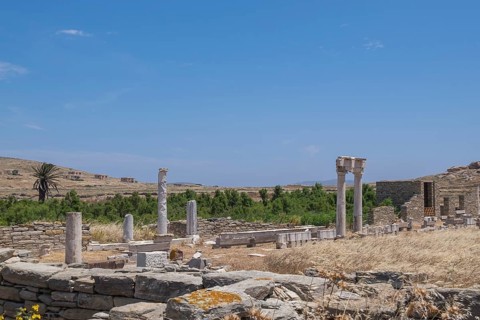 Ruins of the ancient city of Delos