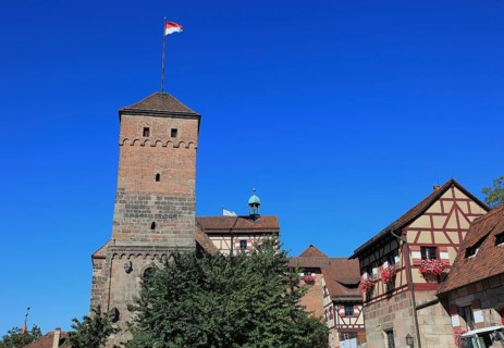 In the historic centre of Nuremberg