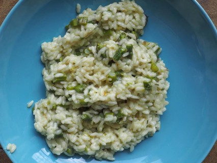 Asparagus risotto