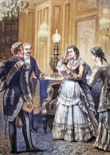 Empress Eugenie of France receives the news of the defeat at Sedan