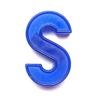 Magnetic uppercase letter S