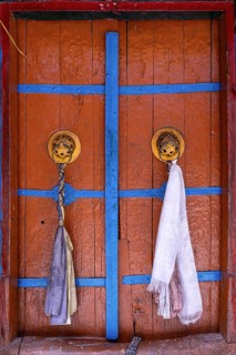 Door to a Buddhist monastery