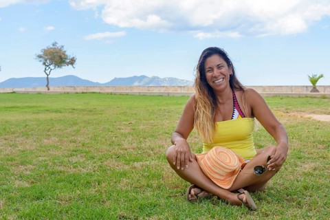 Portrait of a latin woman smiling