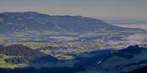 Panorama from the Schattenberg into the Illertal