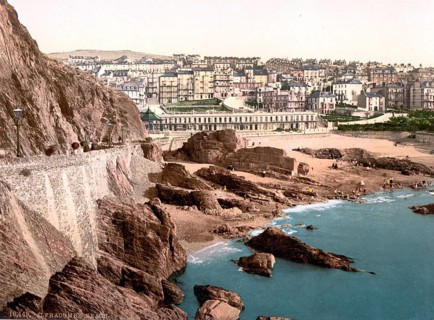 Town and beach from the Capstone