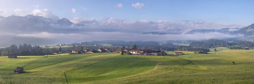 The Upper Iller Valley with Oberstdorf Basin near Oberstdorf