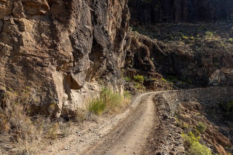 Unpaved road in the mountains