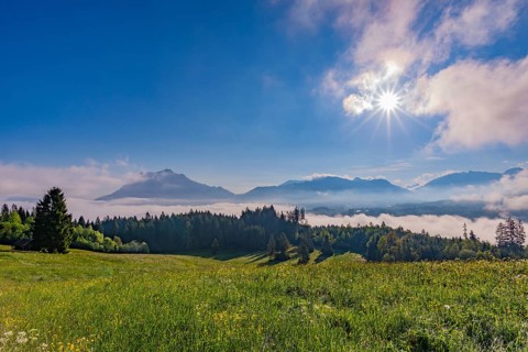 View from the Wittelsbacher Hoehe to the Gruenten
