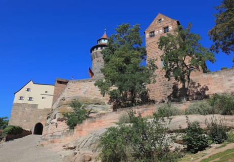 In the historic centre of Nuremberg