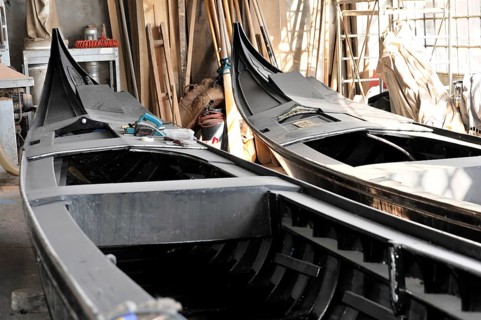 Gondola shipyard in San Trovaso in the Dorsoduro district