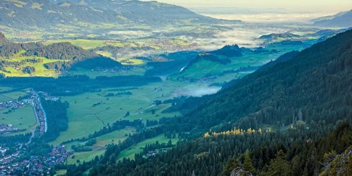 Panorama from the Schattenberg into the Illertal
