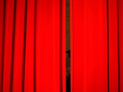 Red curtain background