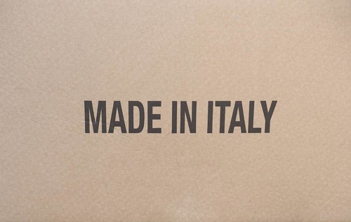Made in Italy on packet