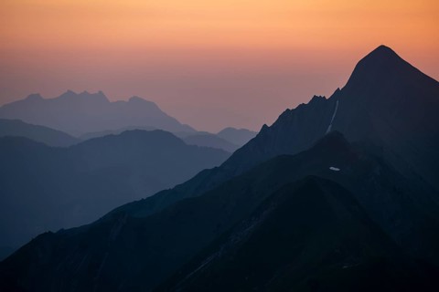 Rothorn summit in the morning light