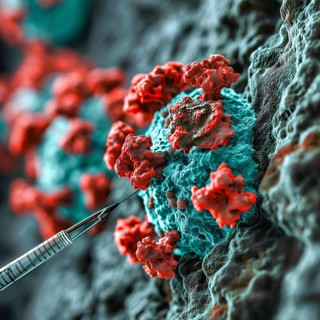 Image from the electron microscope