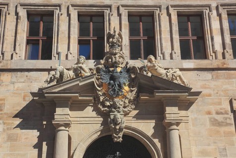 In the old town of Nuremberg