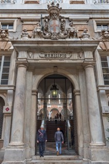 Entrance portal of Palazzo Doria Tursi