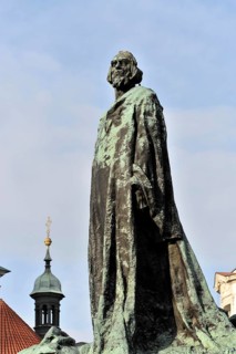 Jan Hus Monument on Old Town Square