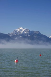 Morning atmosphere at the Forggensee