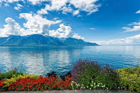 Lake Geneva lakeside promenade