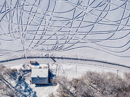 Tracks in the snow