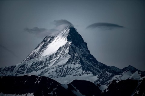 Schreckhorn in the morning light