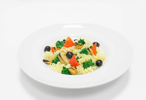 Gourmet pasta with mussels