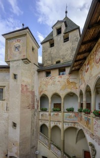 Clock tower and arcade