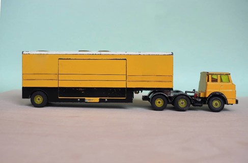 Yellow toy lorry