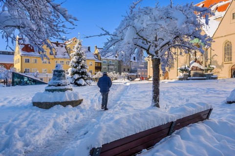 St.-Mang-Platz with fresh snow