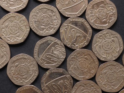 20 pence coin