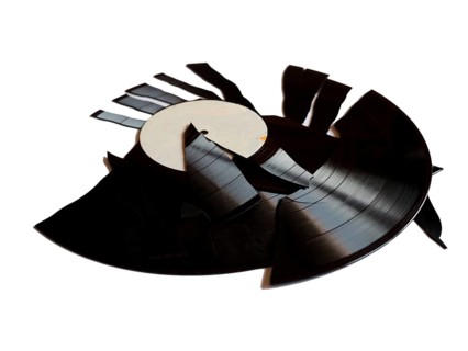Broken vinyl record