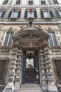 Entrance portal of the former royal palace