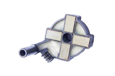 Coil of the ignition system of the distributor type of the car