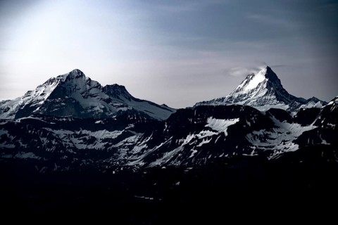 Schreckhorn in the morning light