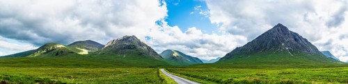 Panorama of Glen Etive