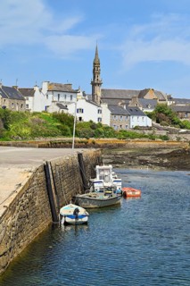 Quay wall in the harbour of Lampaul