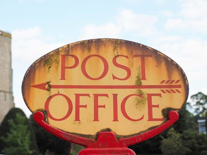 Post office sign