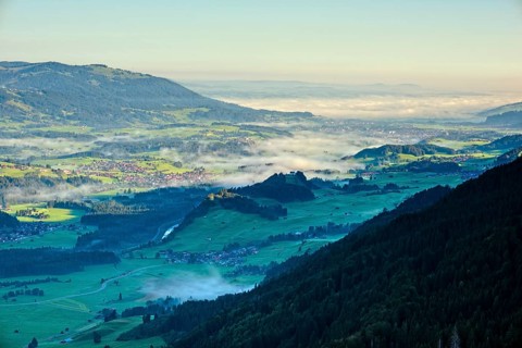Panorama from the Schattenberg into the Illertal