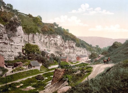 Middleton Dale is a steeply sloping limestone valley in the Peak District of Derbyshire in England