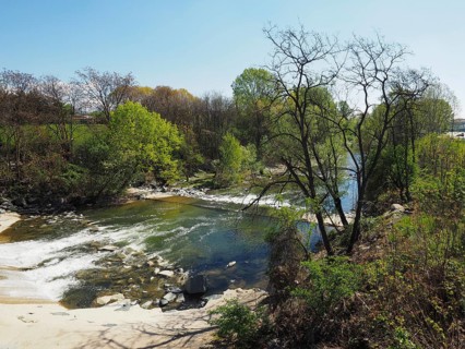 Sangone river in Turin